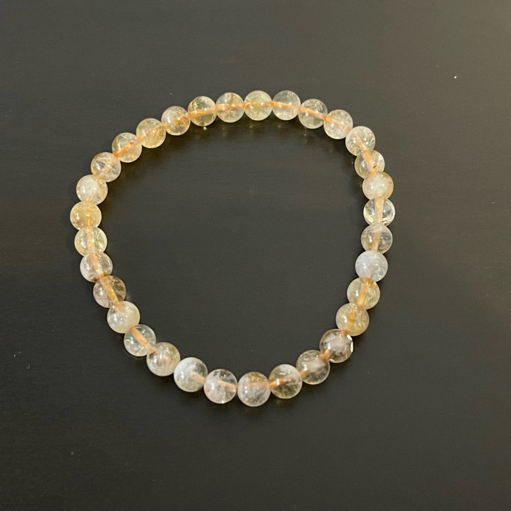 Citrine crystal bracelet